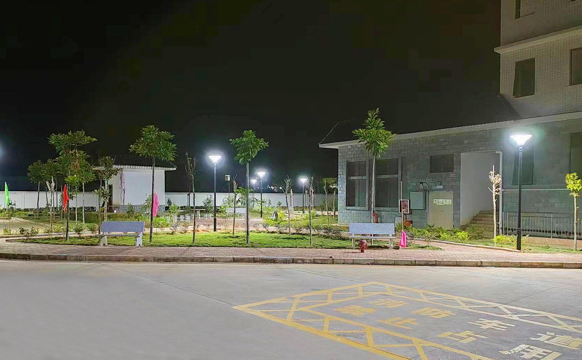 广西悟州人民医院太阳能庭院灯