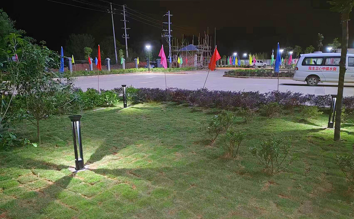 广西悟州人民医院太阳能庭院灯