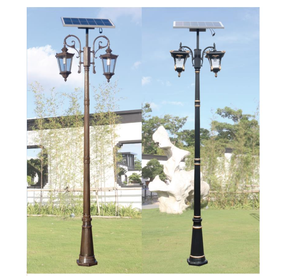 户外太阳能庭院灯，LED庭院灯，欧式户外太阳能庭院灯